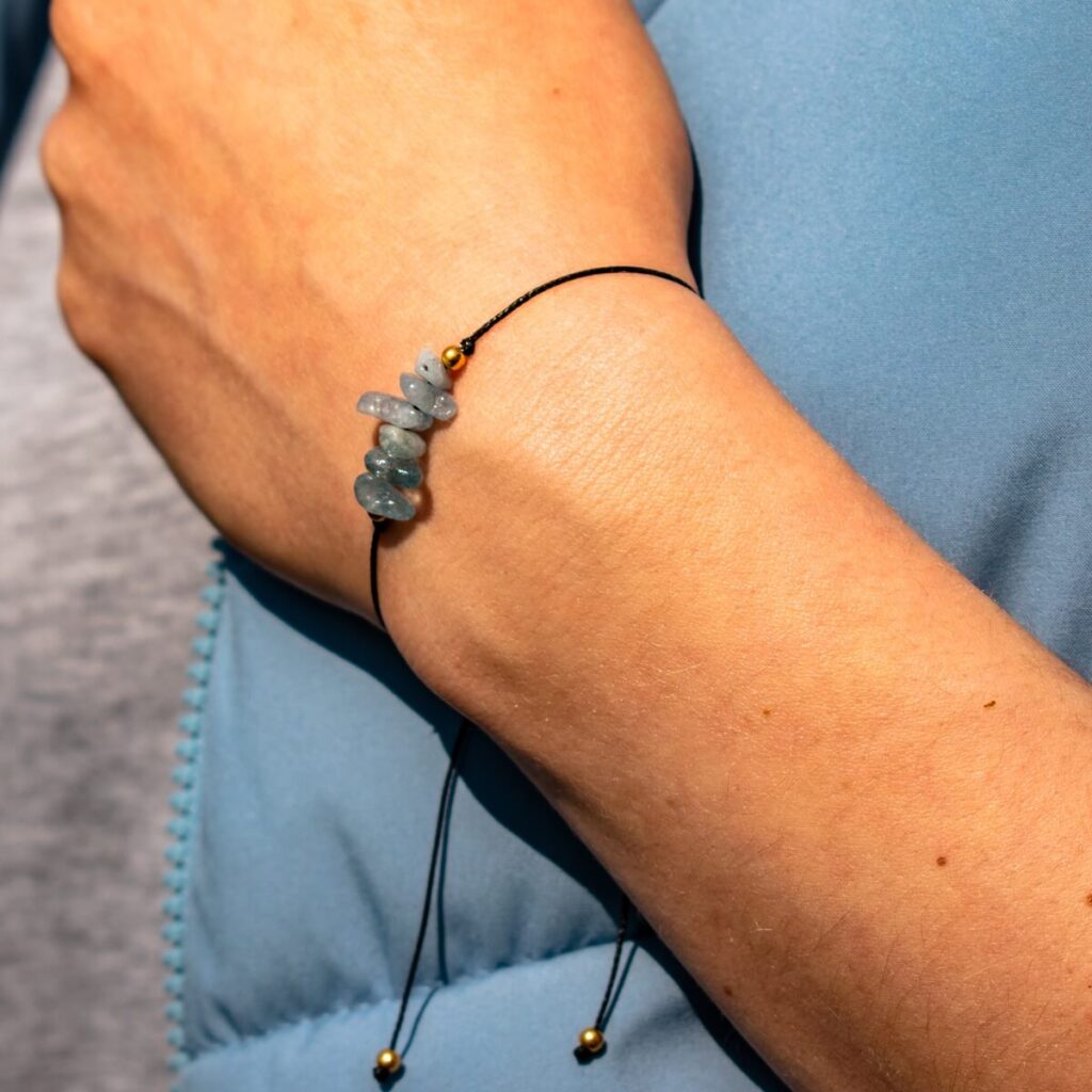 Akwamaryn - bransoletka